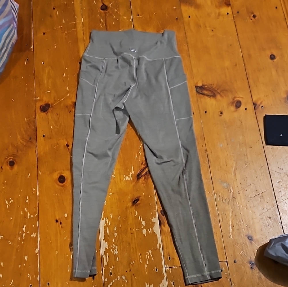 High-Waisted Taupe Leggings